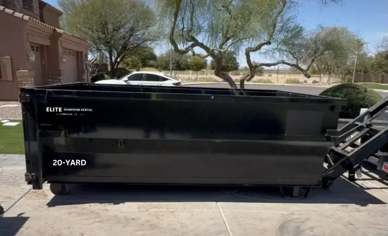 20-yard dumpster rental in Lubbock, Texas